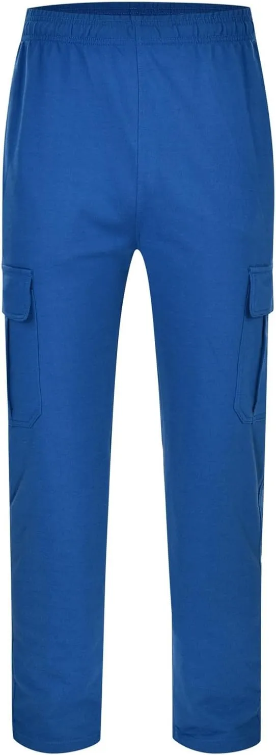2023 Men's Cargo Pants Loose Sport Pants Plus Size Stylish Jogger Sweatpants Drawstring Hiking Outdoor Trousers with Pocket