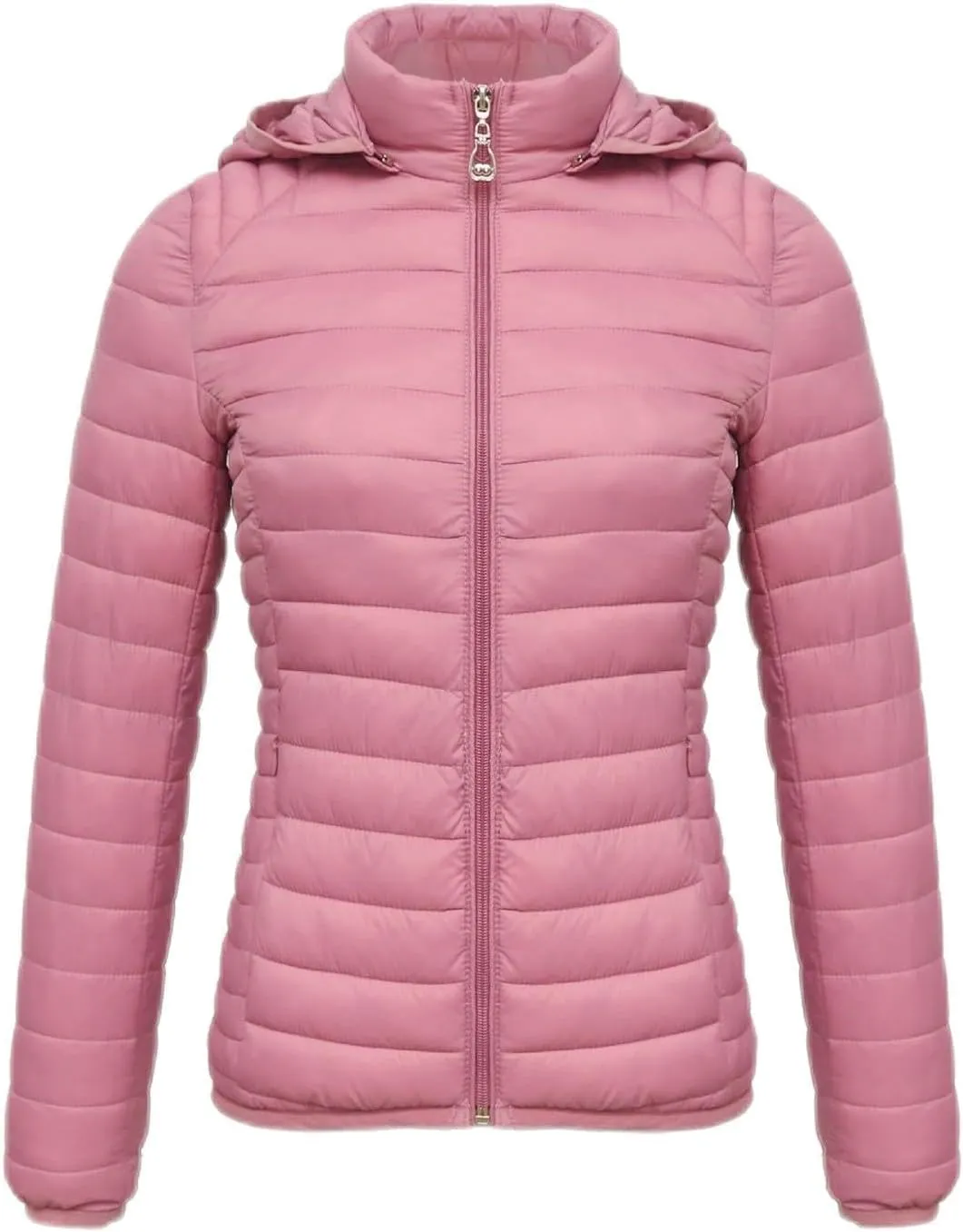 2023 Womens Puffer Jacket Lightweight Packable Down Jacket with Removable Hoodie Soft Warm Petite Coat Winter Outerwear