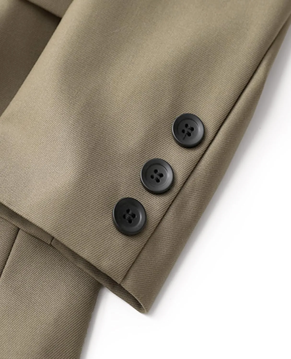 2025 Women's Spring Hooded Blazer Jacket Double-Breasted Oversize Loose Fully-Lined Work Office Suit with Pockets