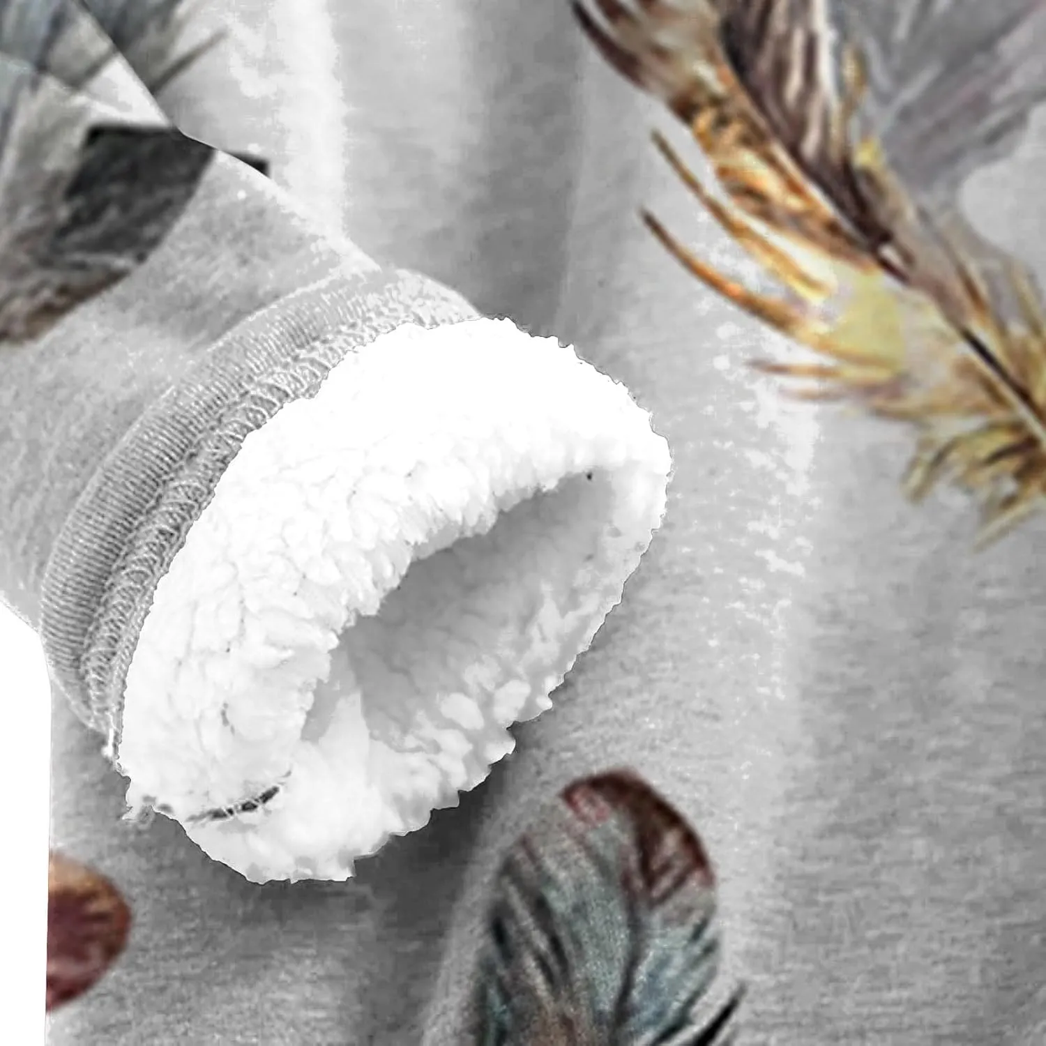aihihe Sherpa Fleece Crewneck Sweatshirts Women 2024 Winter Warm Pullover Fleece Linend Thermal Long Sleeve Tops Loungewear
