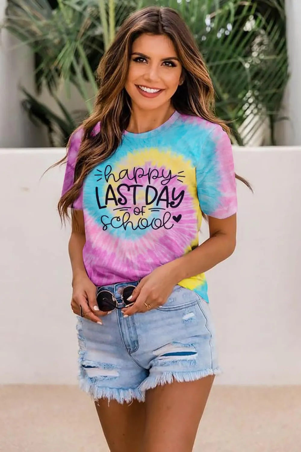 ALLTB Last Day of School Shirt for Teachers Women Teacher Life T-Shirt School Graduation Tee Appreciation Gift Shirt Top