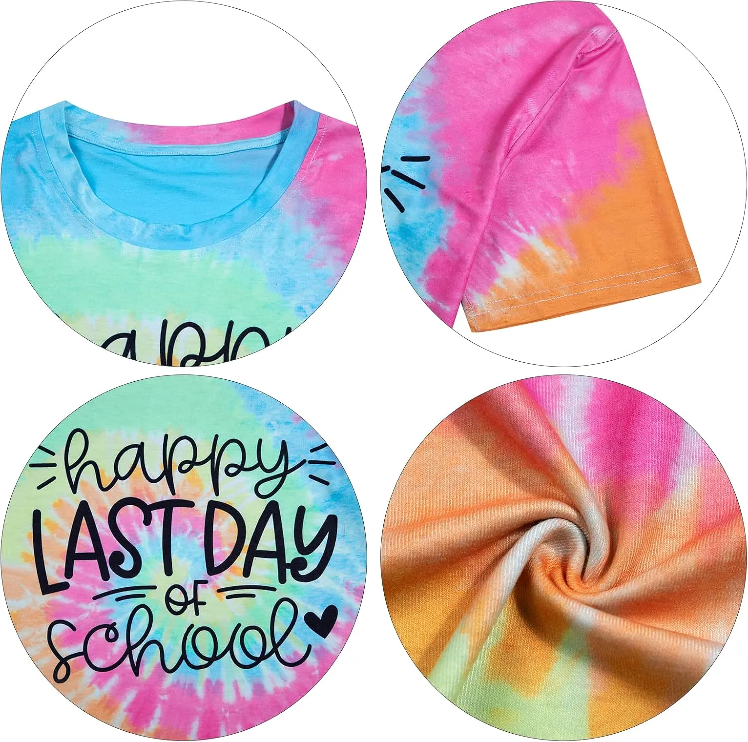 ALLTB Last Day of School Shirt for Teachers Women Teacher Life T-Shirt School Graduation Tee Appreciation Gift Shirt Top