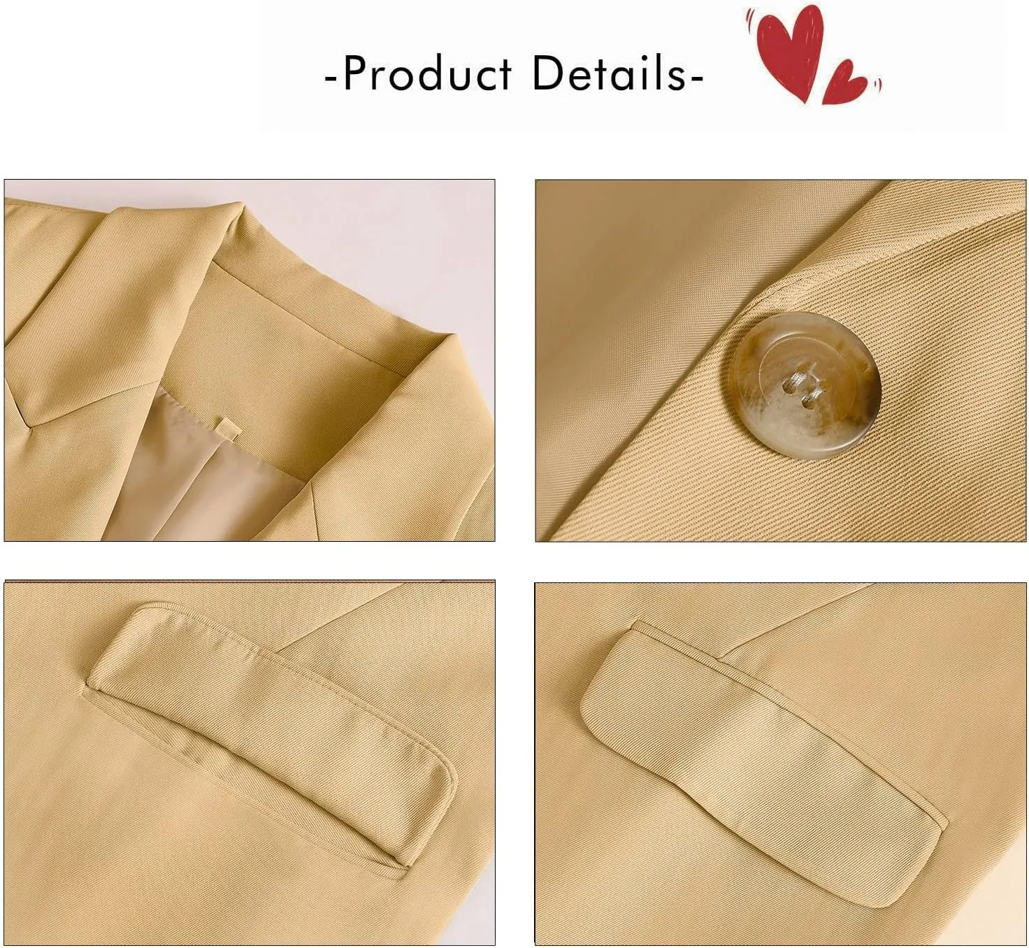ALSOGO Women Sleeveless Blazer Vest Casual Open Front V Neck Fully-Lined Work Office Summer Jacket with Pockets Fashion 2025