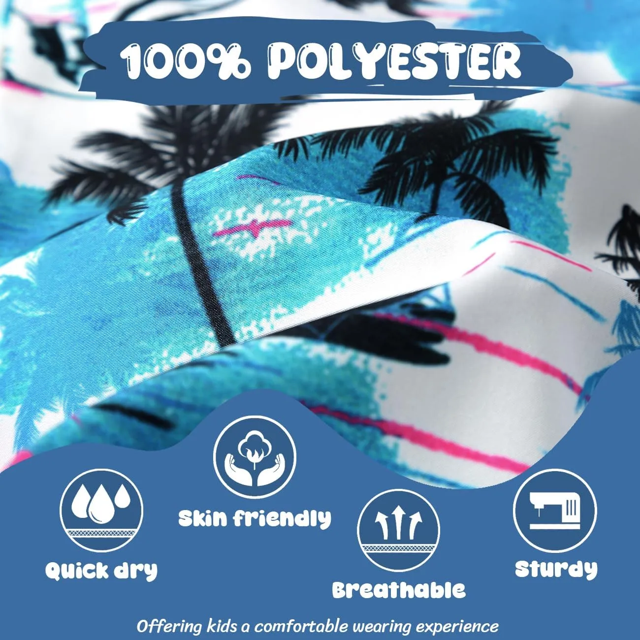 APTRO Boy's Hawaiian Shirt Tropical Beach Casual Summer Shirt with Pocket Short Sleeve 4-15 Years