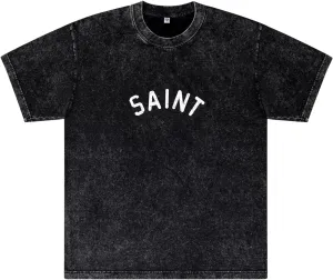 Arnodefrance Men Vintage Letter Graphic Tshirt Oversize Cotton T-Shirt Crewneck Tee Shirt