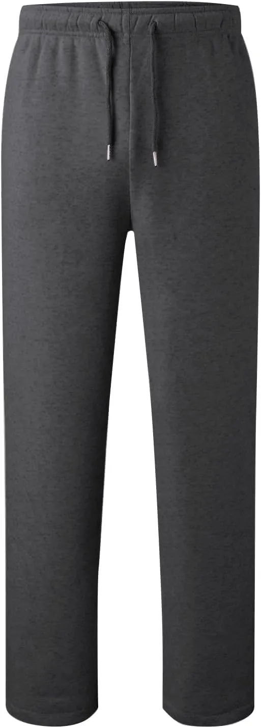 Baggy Sweatpants Men Tapered Loose Fit Trousers Drawstring Pants Elastic Waist Workout Slacks with Pockets