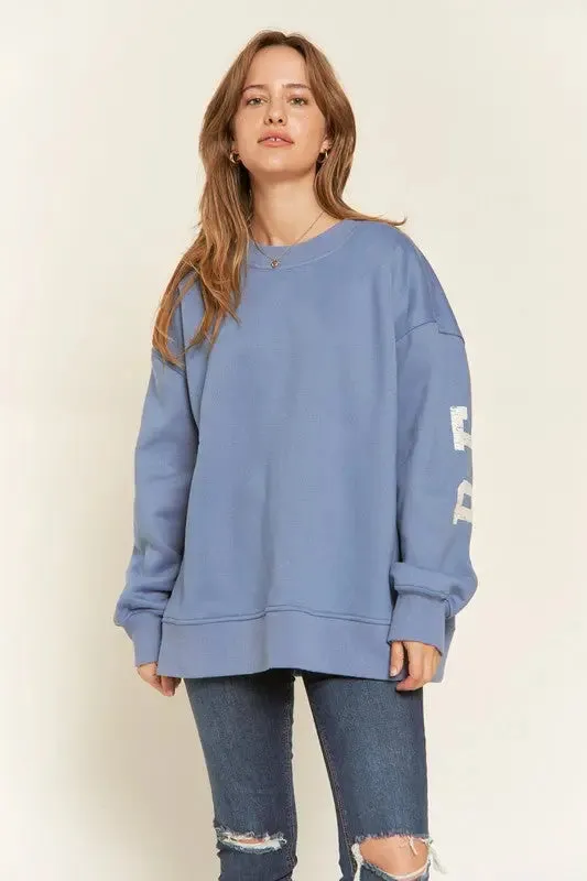 Be Yourself Oversized Fit Sweatshirt