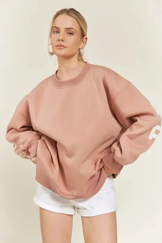 Be Yourself Oversized Fit Sweatshirt