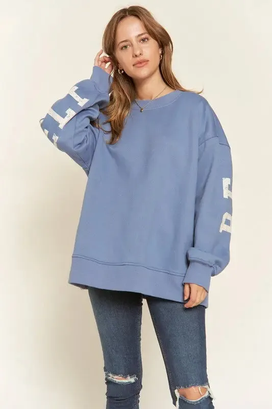 Be Yourself Oversized Fit Sweatshirt