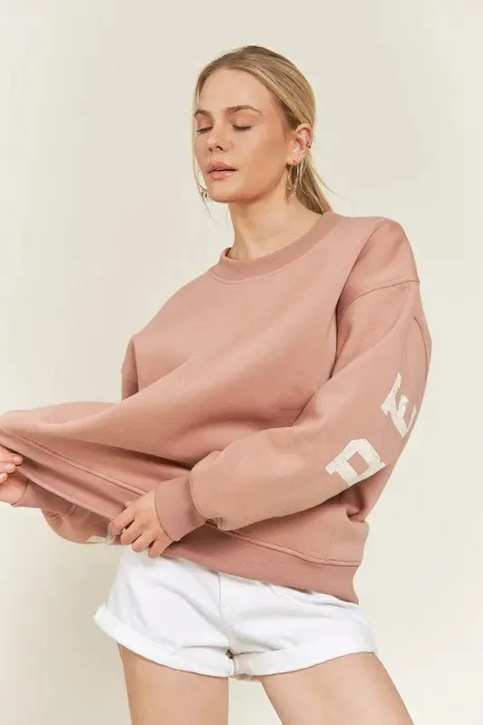 Be Yourself Oversized Fit Sweatshirt