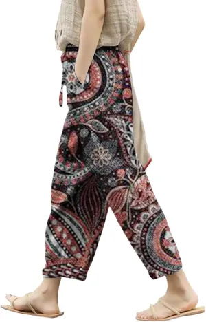 Beach Vacation Clothes for Women Drawstring Pants High Waist Casual Lounge Pant Workout Sets for Women Summer Pants