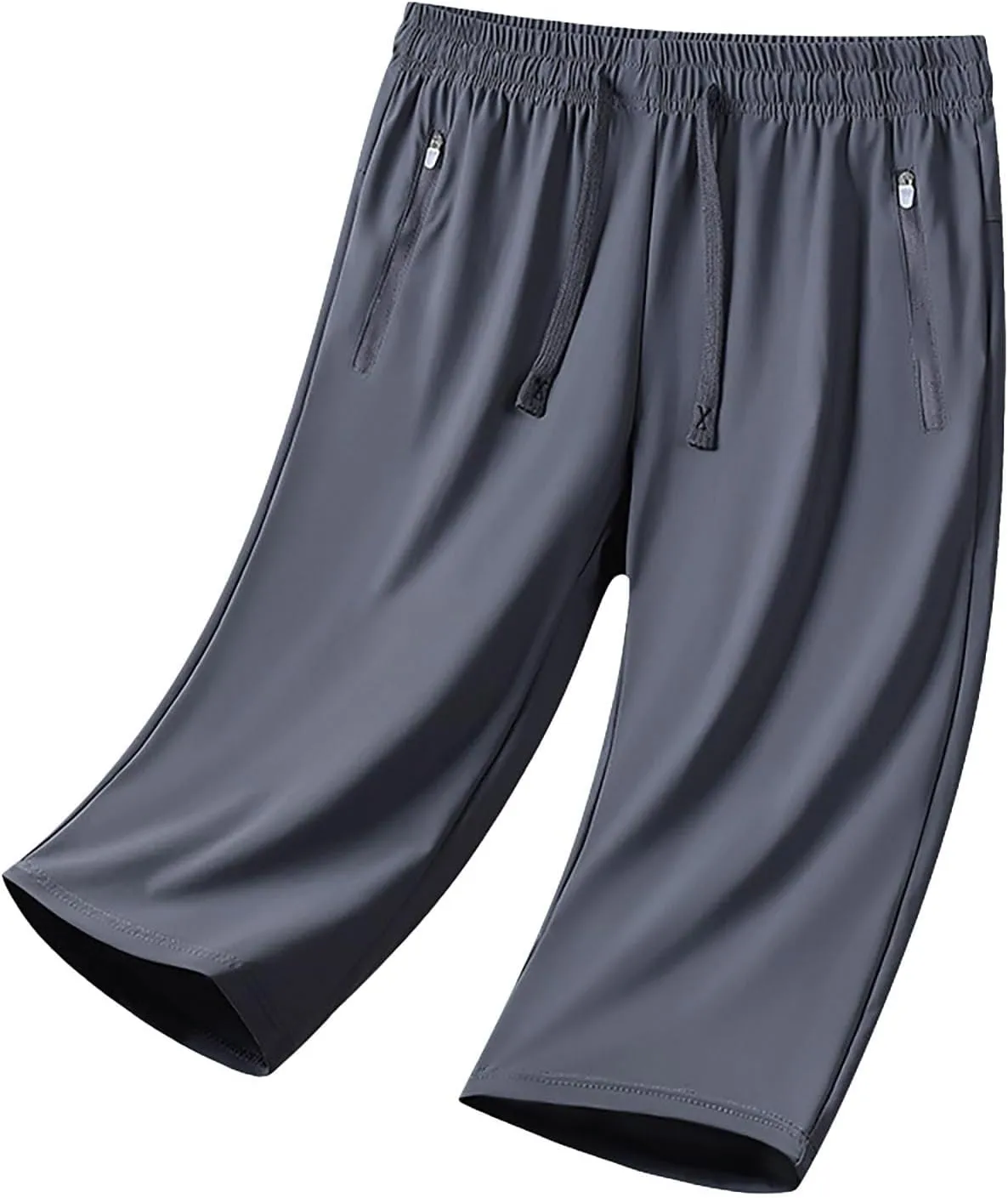 Beeswan Pants for Women Stretchy Active Capri Pants Drawstring Lightweight Quick Drying Hiking Pant with Zip Pockets