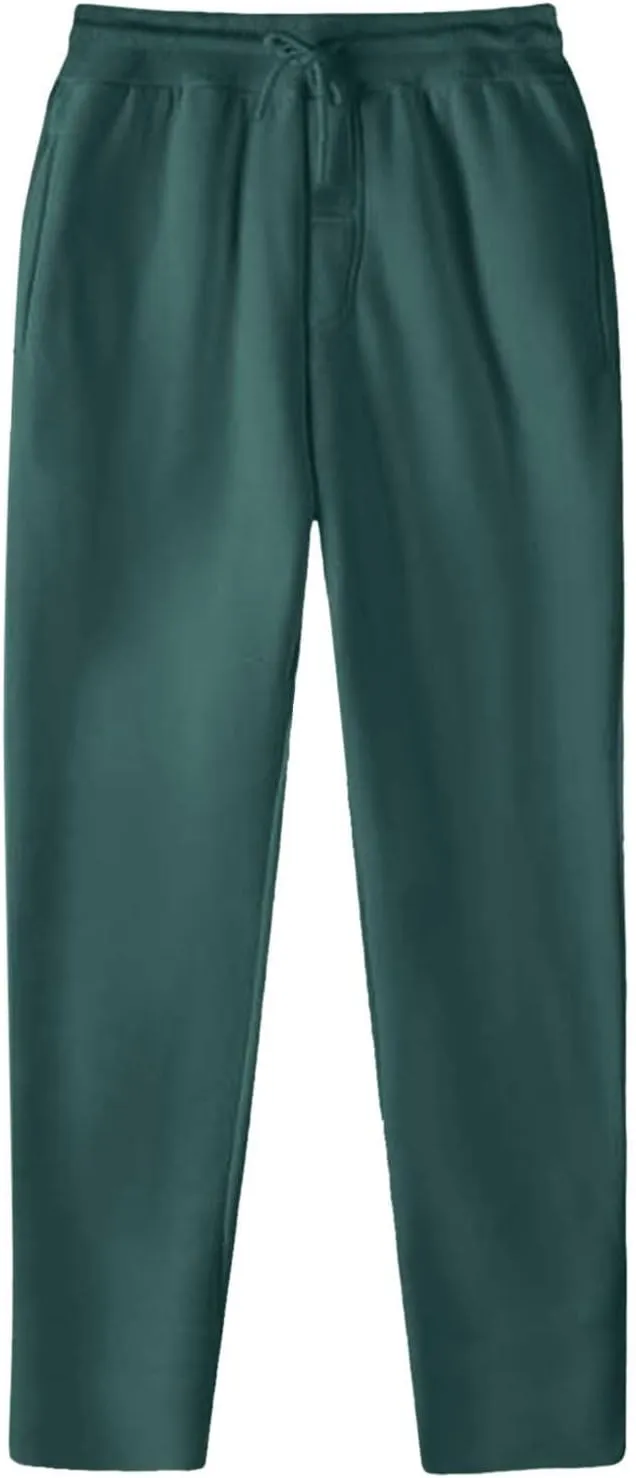 BIFUTON Joggers for Men,Mens Sweatpants with Pockets Solid Color Lace Up Straight Leg Athletic Pants Loose Fit Work Pants