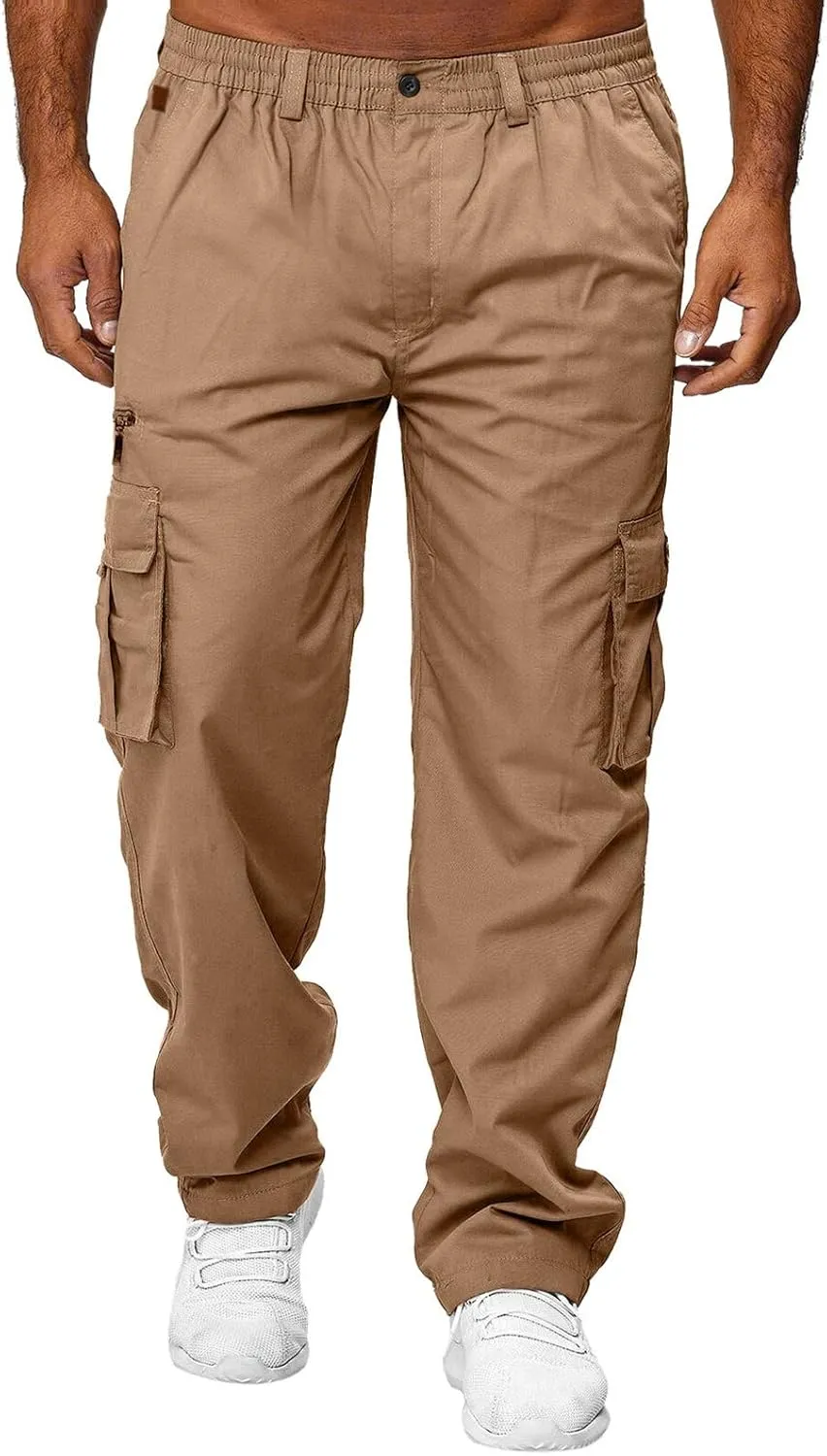 Big and Tall Sweatpants for Men Slim Fit Fleece Lined Sweatpants Plain Zipper Pockets Pants Gym Sports Joggers Every