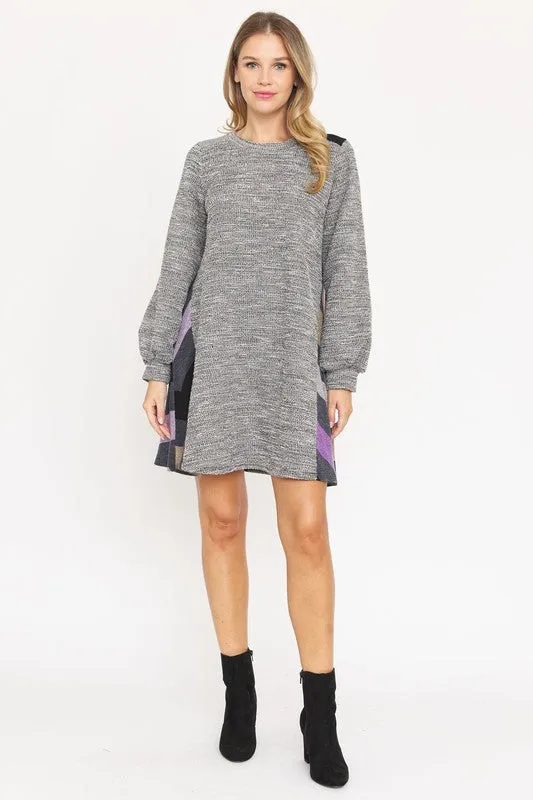 Bishop Sleeve A Line Dress
