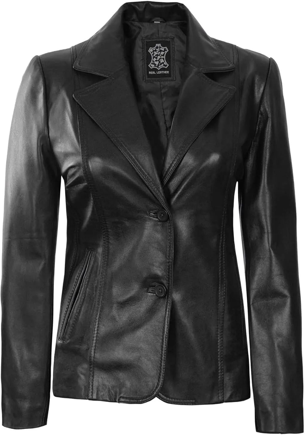 Blingsoul Leather Blazer Jacket Women - Leather Coats for Women