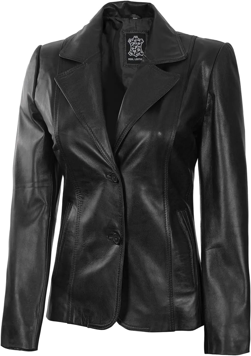 Blingsoul Leather Blazer Jacket Women - Leather Coats for Women