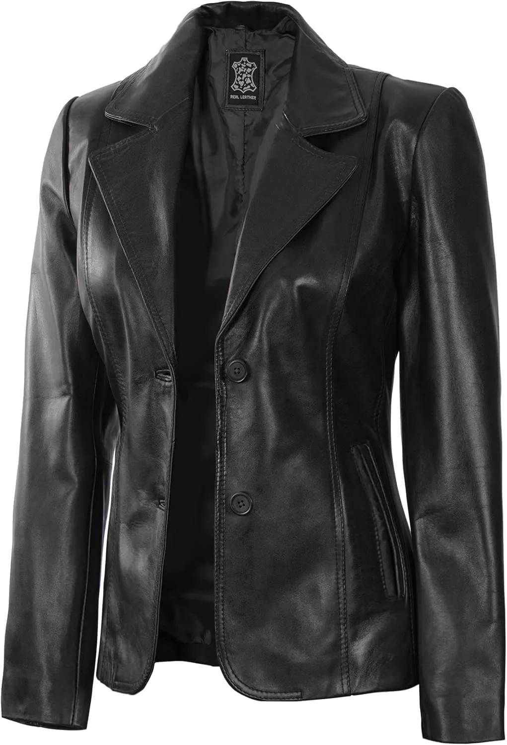 Blingsoul Leather Blazer Jacket Women - Leather Coats for Women