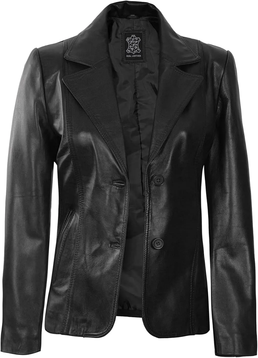 Blingsoul Leather Blazer Jacket Women - Leather Coats for Women
