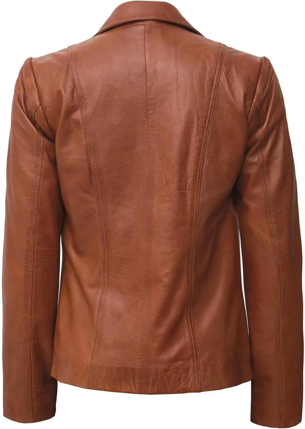 Blingsoul Leather Blazer Jacket Women - Leather Coats for Women