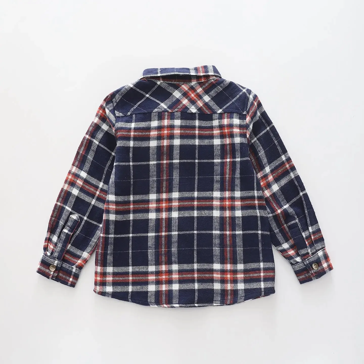 Blue Plaid, Junior Boys Flannel Shirt