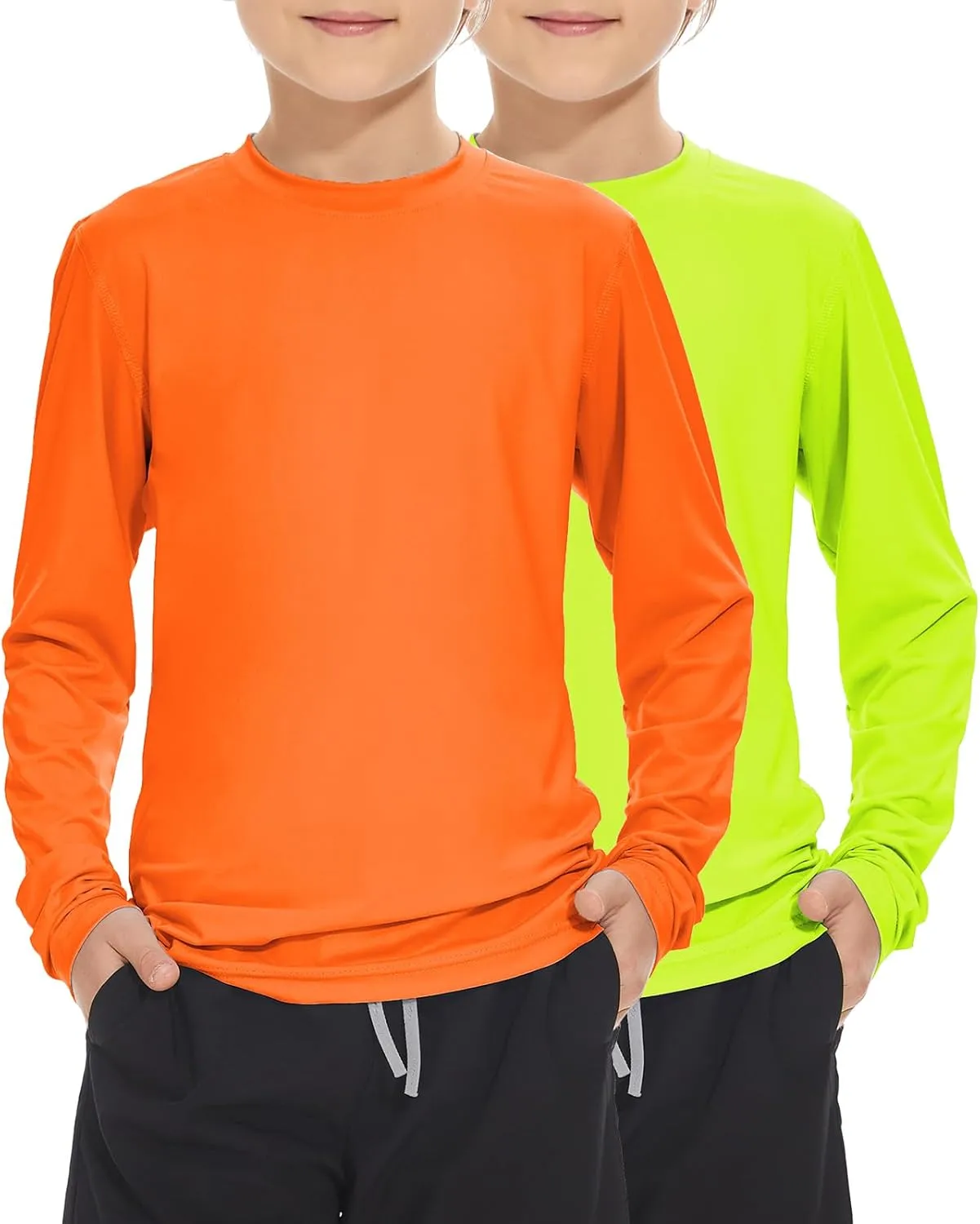 Boy Long Sleeve Rash Guard Shirt UPF 50  Sun Protection Rashguard Swim Shirt