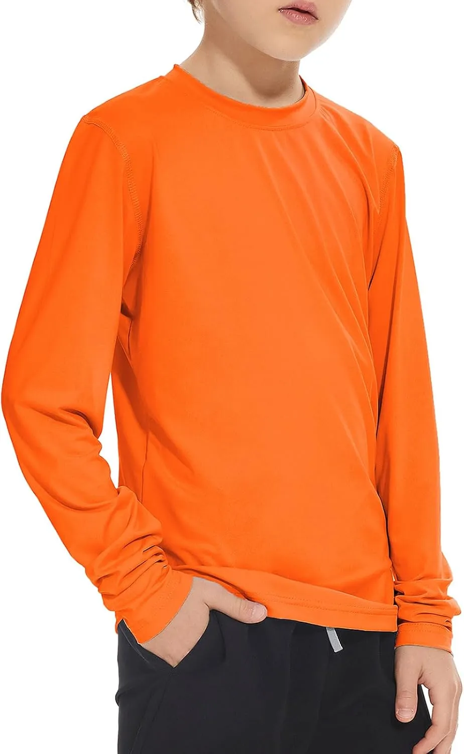 Boy Long Sleeve Rash Guard Shirt UPF 50  Sun Protection Rashguard Swim Shirt