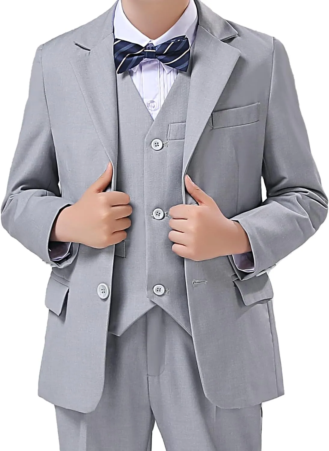 Boys Blazer Suit Jacket Formal Slim Fit Kids Sport Coat