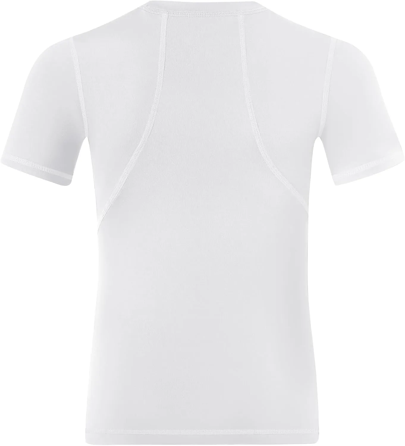 Boys Compression Shirt Short Sleeve Youth Athletic Undershirt Kids Base Layer T-Shirt for Football Basketball