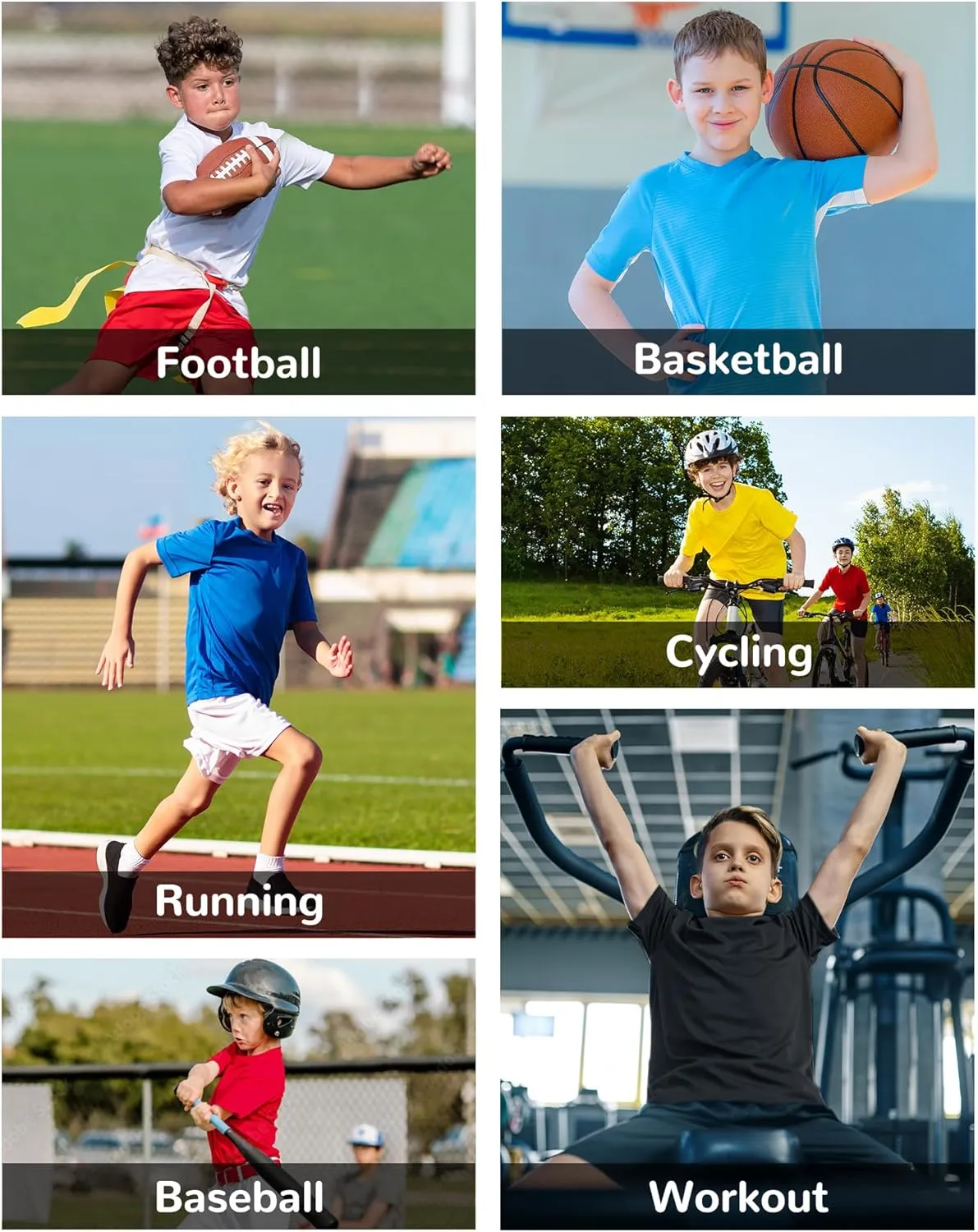 Boys Compression Shirt Short Sleeve Youth Athletic Undershirt Kids Base Layer T-Shirt for Football Basketball