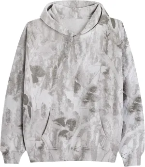 Camo Hoodie Womens Maple Leaf Print Oversized Hooded Sweatshirt Pullover Loose Casual Top Workout Athletic Hoodies