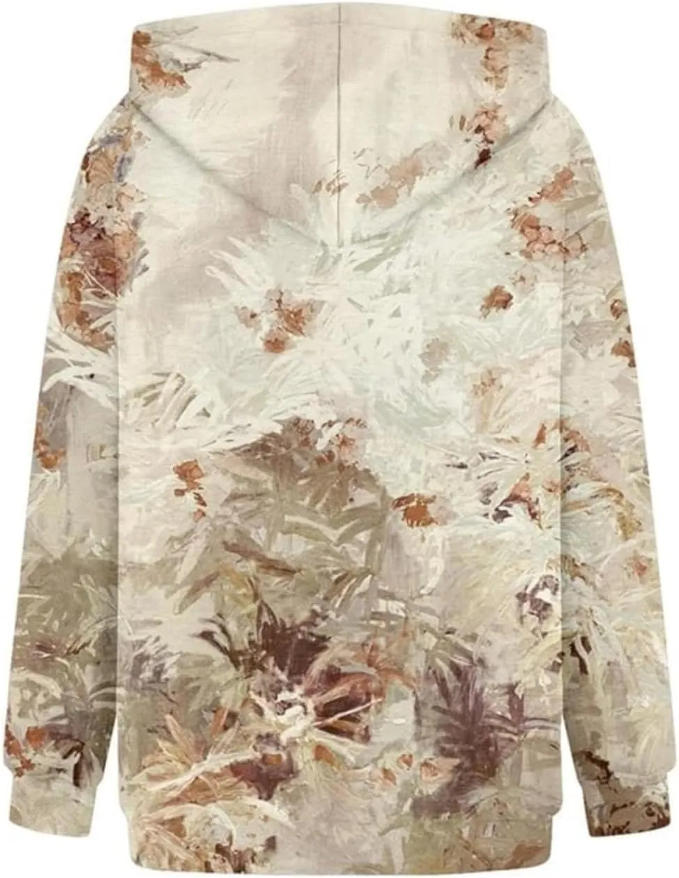 Camo Hoodie Womens Maple Leaf Print Pullover Oversized Hooded Sweatshirt Casual Loose Fit Long Sleeve Sweatshirts