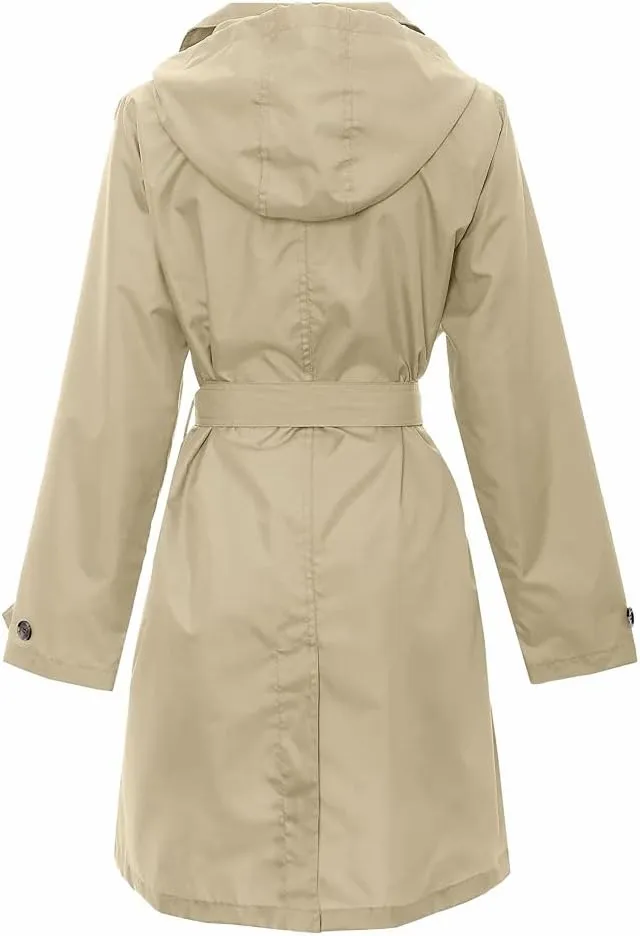 Capelli New York Ladies Rain Slicker with Removable Hood