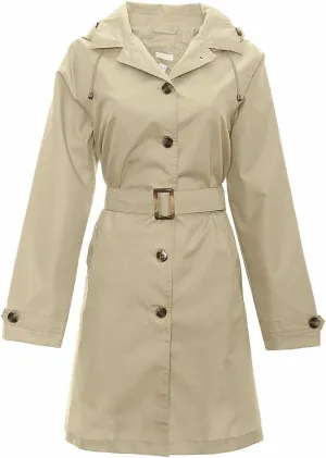 Capelli New York Ladies Rain Slicker with Removable Hood