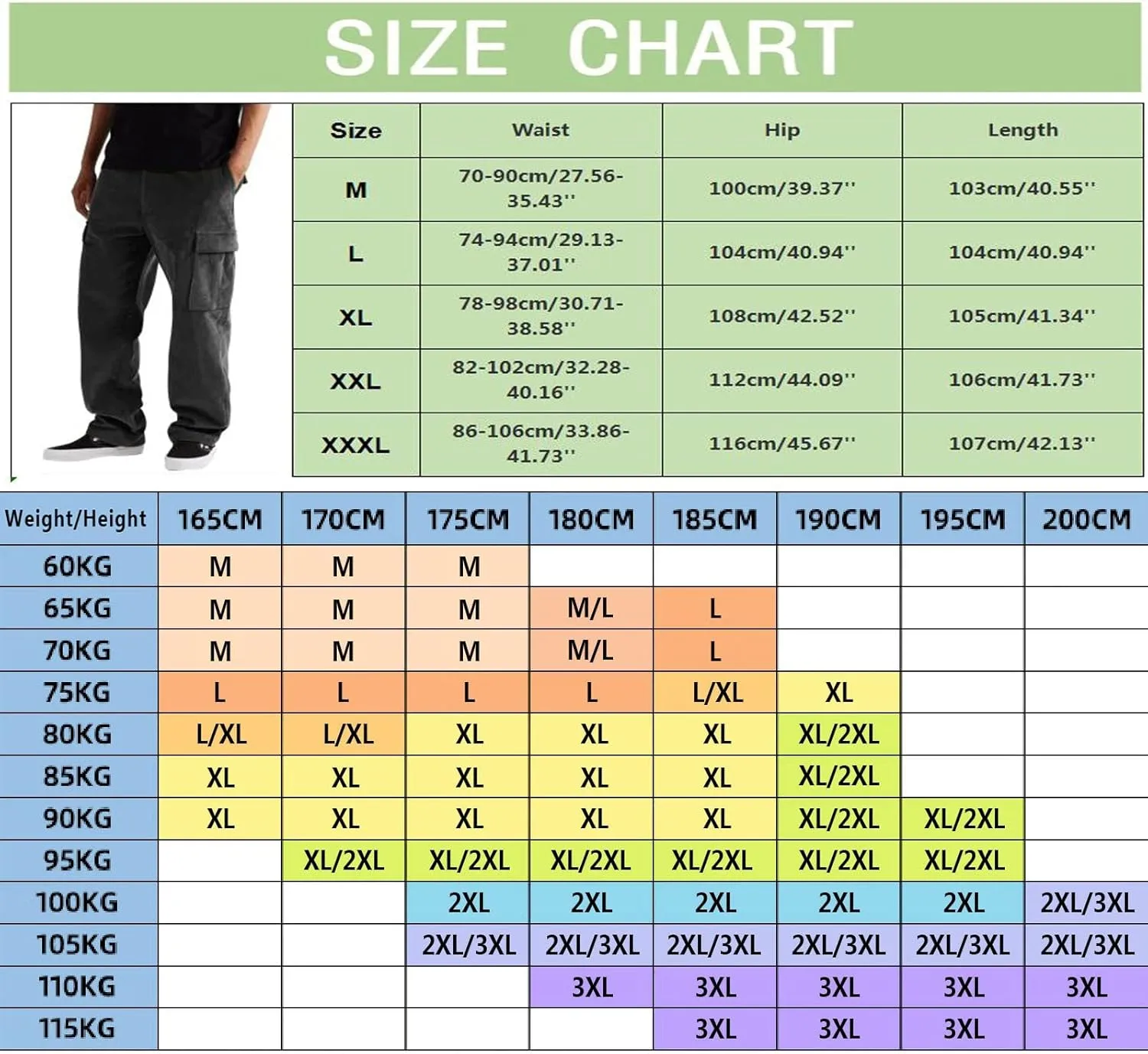 Cargo Pants for Men Relaxed Fit Sports Sweatpants Slim Fit Fashion Men's Pants Sweat Pants for Men Men's Basic Active