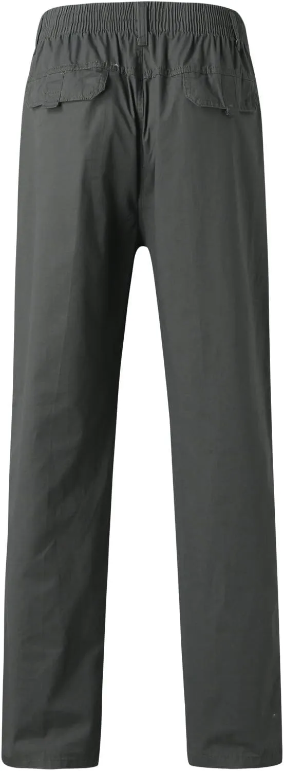 Cargo Pants for Men,Mens Pants with Pockets Cargo Joggers Fleece Sweatpants Casual Pant Chino Slim Fit Trousers