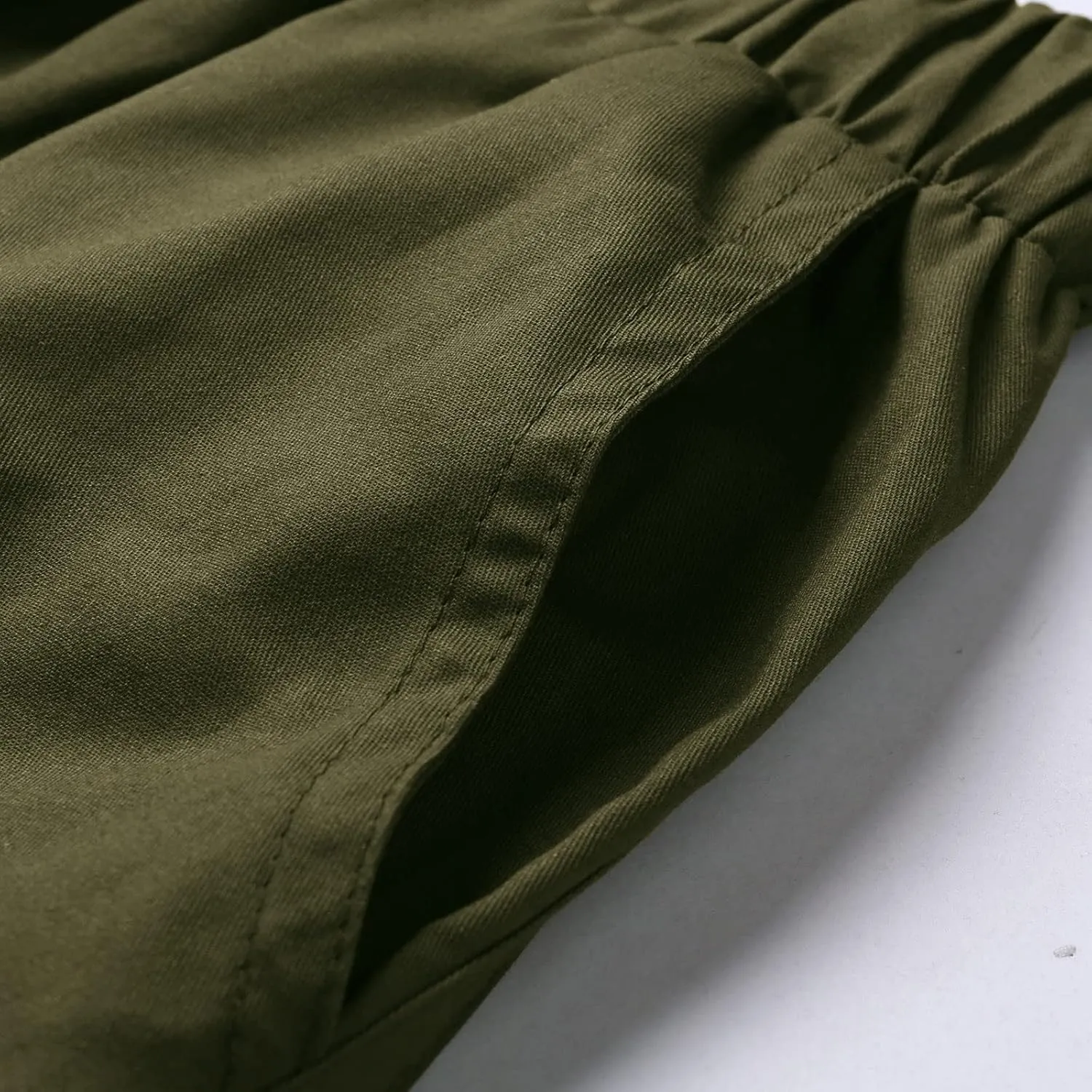 Cargo Sweatpants for Men Adjustable Bungee Cord Open Bottom Cargo Pants for Men Casual Mens Cargo Pants Mens Hiking
