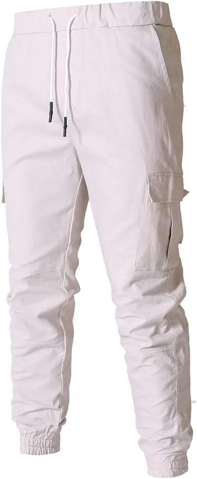 Cargo Sweatpants for Men Big and Tall Athletic Pants for Men Mens Autumn and Winter High Street Fashion Leisure Loose