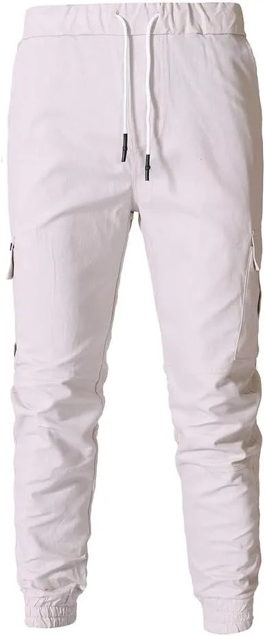 Cargo Sweatpants for Men Big and Tall Athletic Pants for Men Mens Autumn and Winter High Street Fashion Leisure Loose