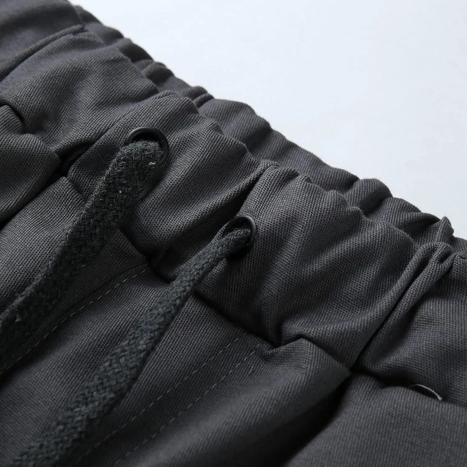 Cargo Sweatpants for Men Big and Tall Fleece Joggers Elastic Waist Baggy Drawstring Trousers Sweat Pants with Pockets