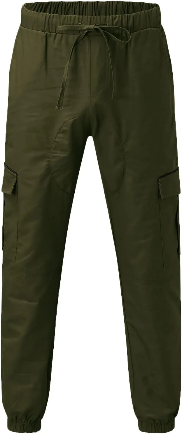 Cargo Sweatpants for Men Big and Tall Pants Men Mens Sweatpants Athletic Workout Casual Jogger Black Long Track Pants