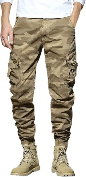 Cargo Sweatpants for Men Lounge Pants Mens Casual Cargo Pants Sports Sweatpants Running Trousers with Pockets Jogger