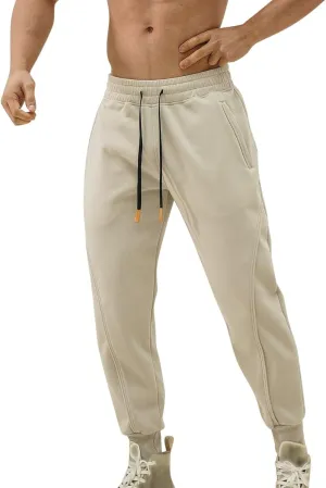 Cargo Sweatpants for Men Mens Lounge Pants Fleece Active Gym Workout Sweat Pants Men's Sweatpants with Pockets Solid