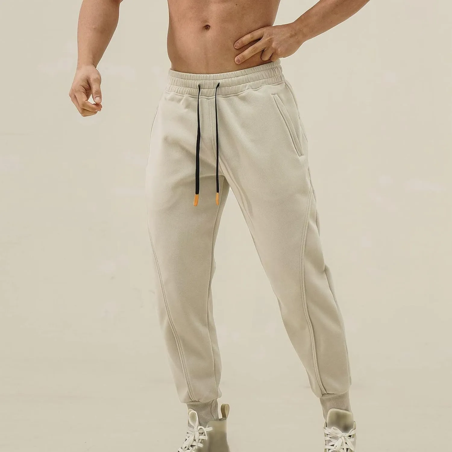 Cargo Sweatpants for Men Mens Lounge Pants Fleece Active Gym Workout Sweat Pants Men's Sweatpants with Pockets Solid