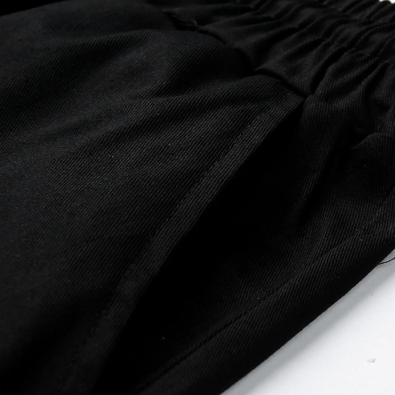 Cargo Sweatpants for Men Mens Lounge Pants Pants with Elastic Drawstring Waist Men's Jogger Pants Baggy Goth Techwear