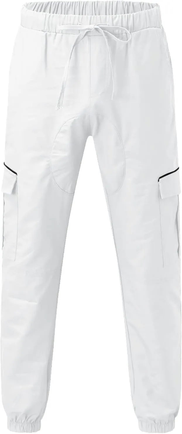 Cargo Sweatpants for Men Mens Lounge Pants Stretch Pant Mens Linen Loose Casual Lightweight Elastic Waist Yoga Beach