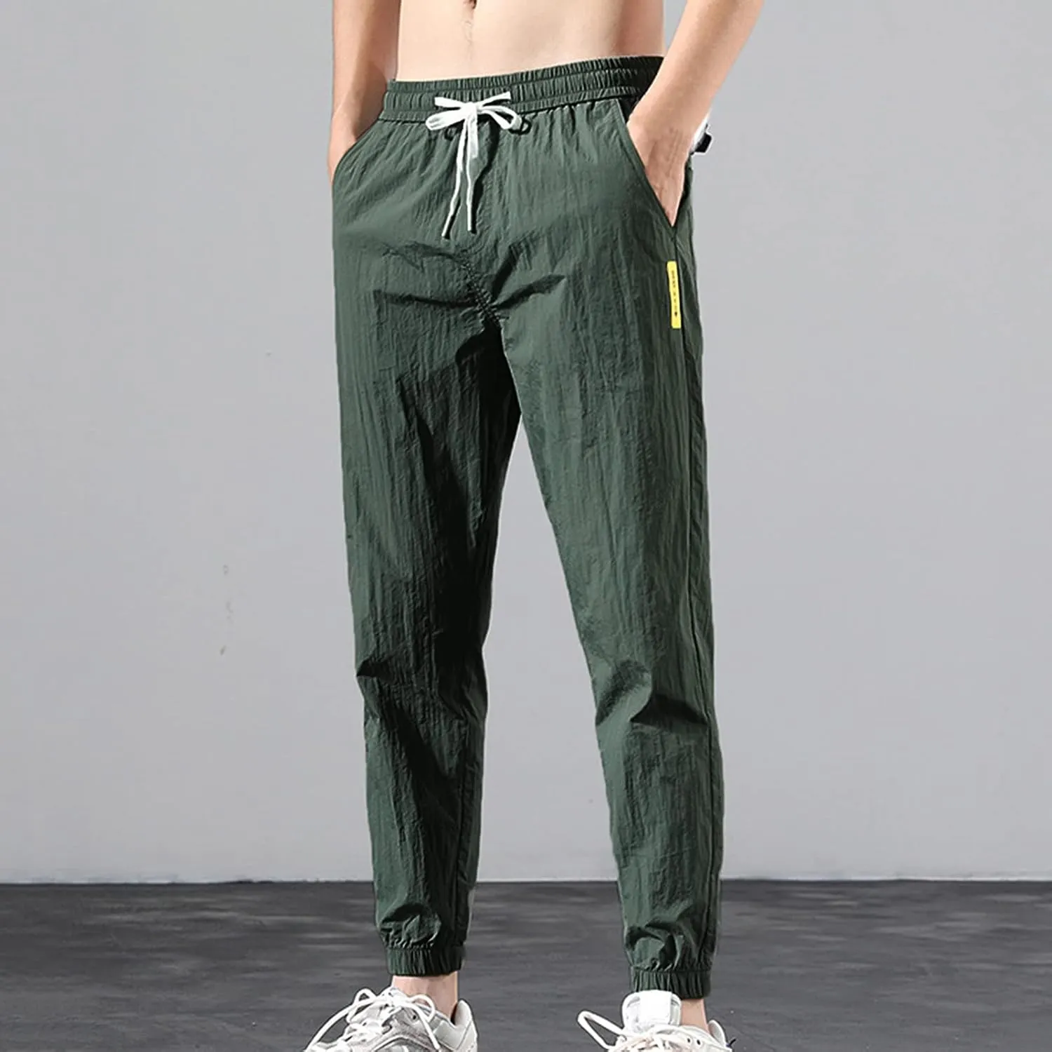Cargo Sweatpants for Men Mens Lounge Pants Work Casual Jogger Sweatpants for Men Multi-Pocket Cargo Pants Drawstring