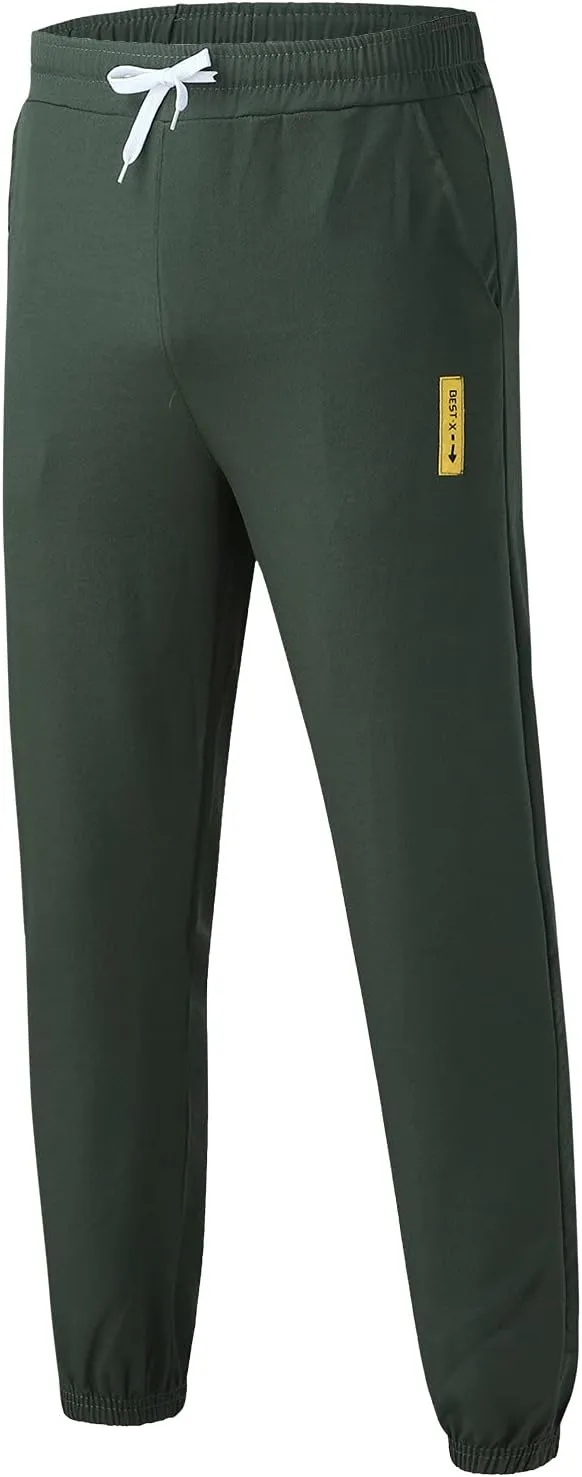 Cargo Sweatpants for Men Mens Lounge Pants Work Casual Jogger Sweatpants for Men Multi-Pocket Cargo Pants Drawstring