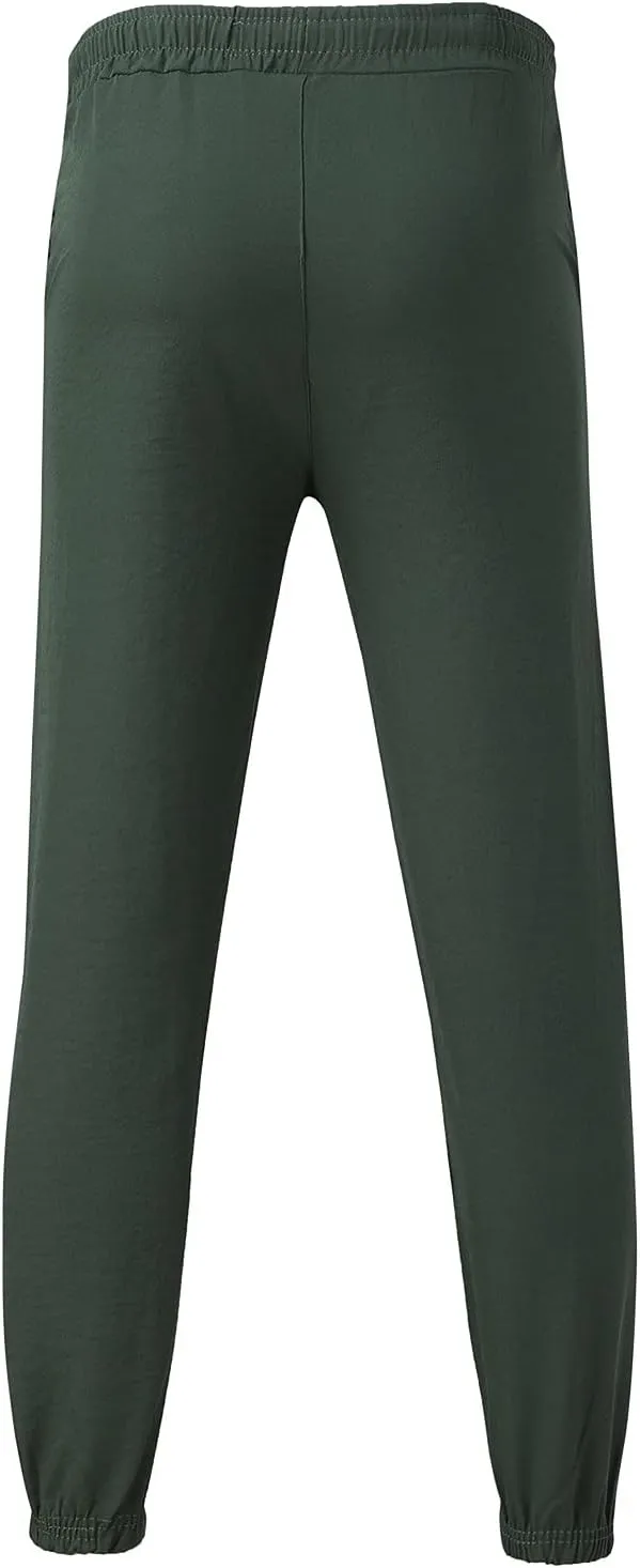 Cargo Sweatpants for Men Mens Lounge Pants Work Casual Jogger Sweatpants for Men Multi-Pocket Cargo Pants Drawstring