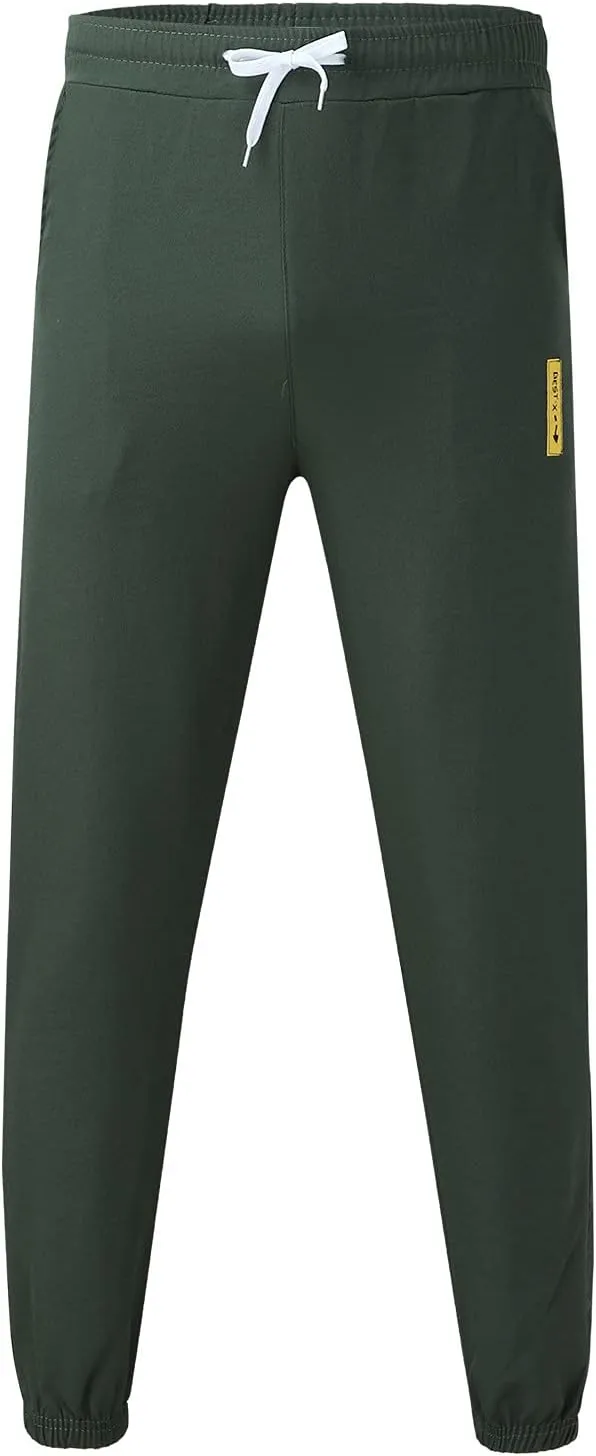 Cargo Sweatpants for Men Mens Lounge Pants Work Casual Jogger Sweatpants for Men Multi-Pocket Cargo Pants Drawstring